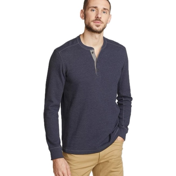 Eddie Bauer Men’s Thermal Henley Large Tall - Picture 1 of 7
